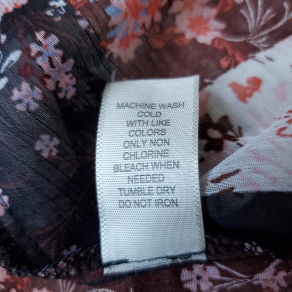 Sandy & Sid Semi-Sheer Patchwork Duster/Kimono Size Small - Picture 5 of 6